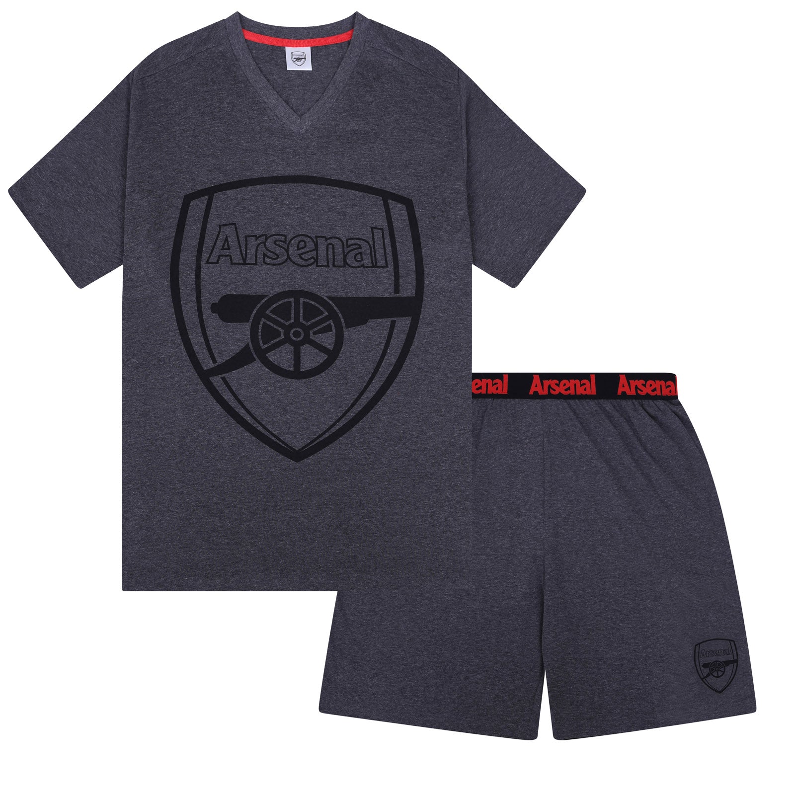 Arsenal FC Mens Pyjamas Short Loungewear OFFICIAL Football Gift