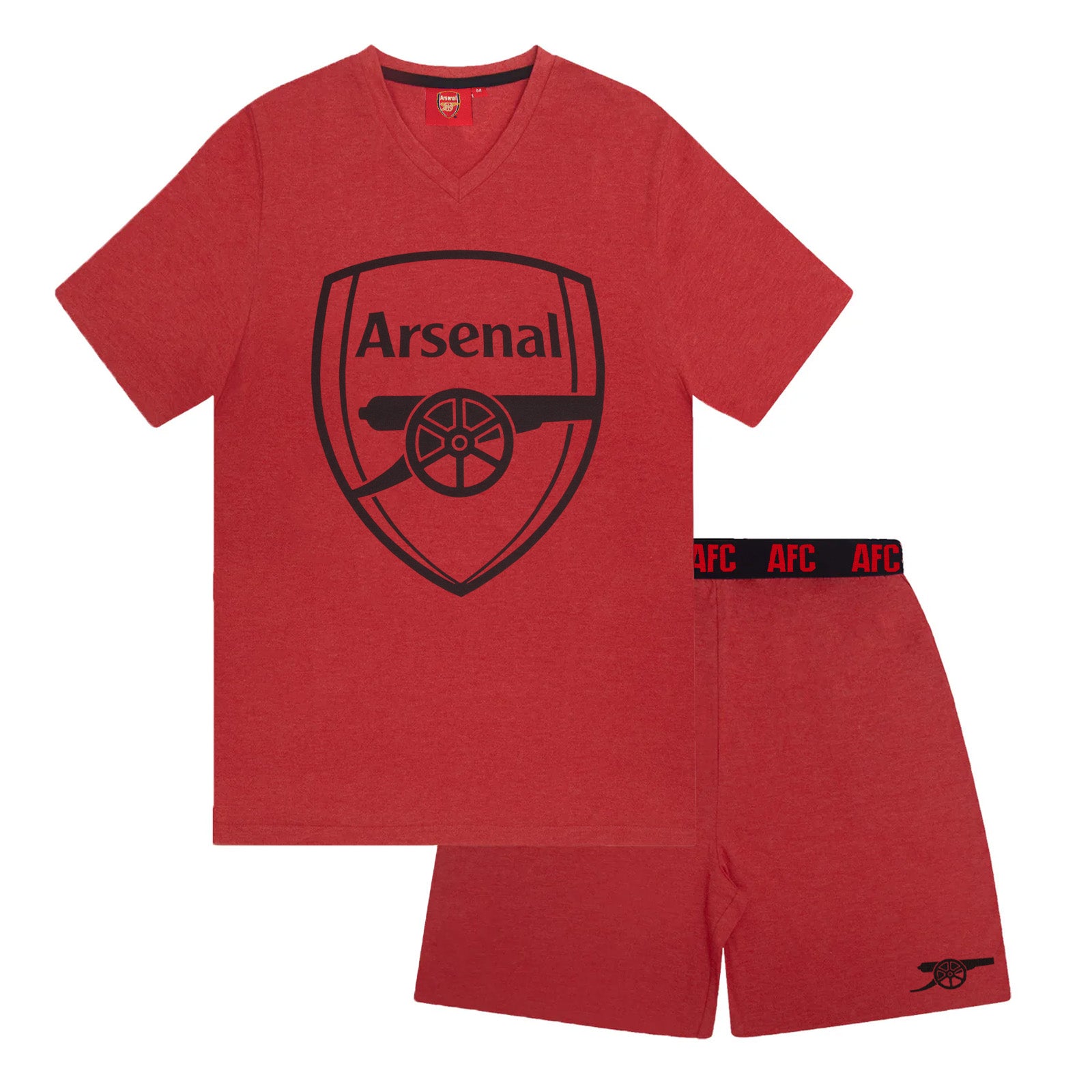 Arsenal FC Mens Pyjamas Short Loungewear OFFICIAL Football Gift