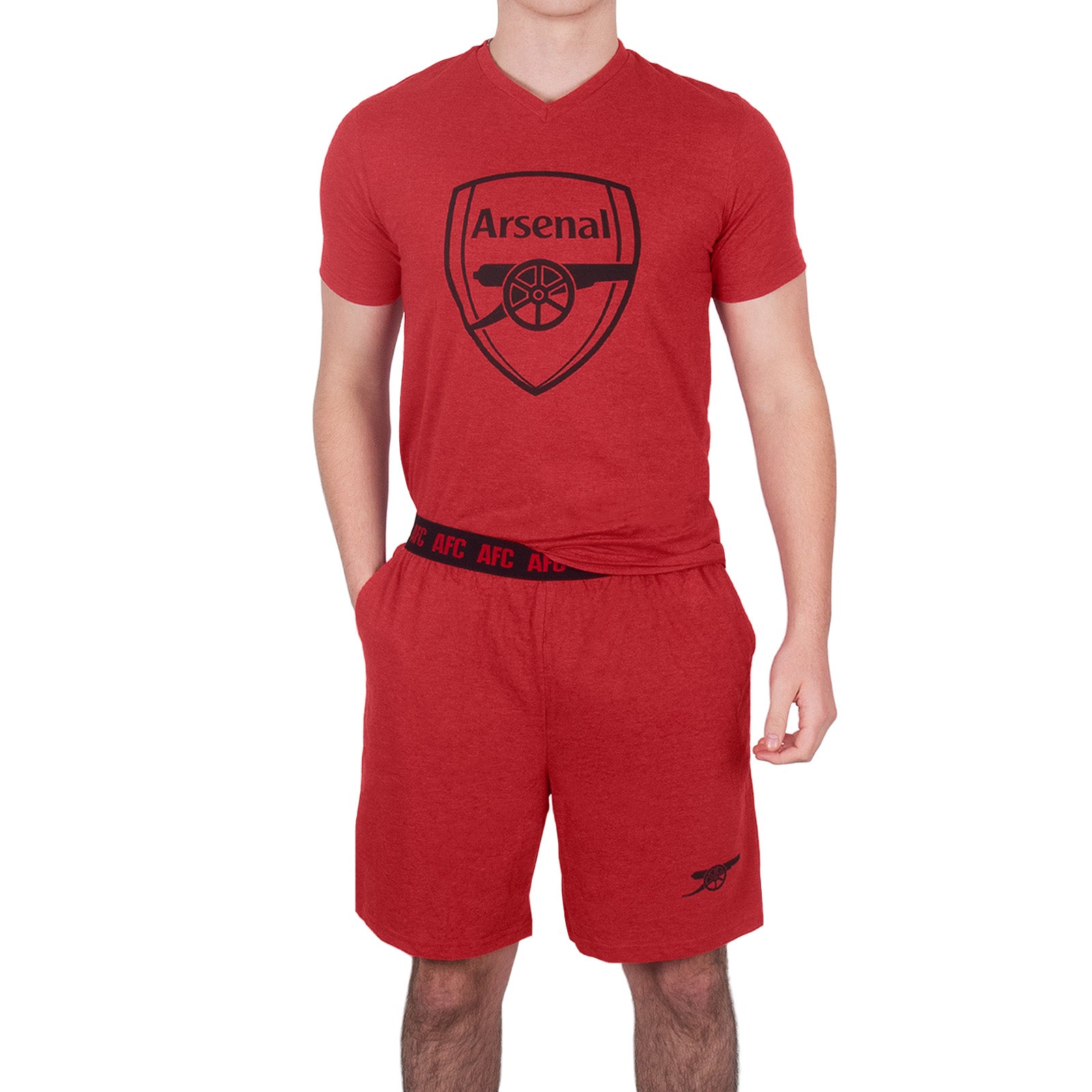Arsenal FC Mens Pyjamas Short Loungewear OFFICIAL Football Gift