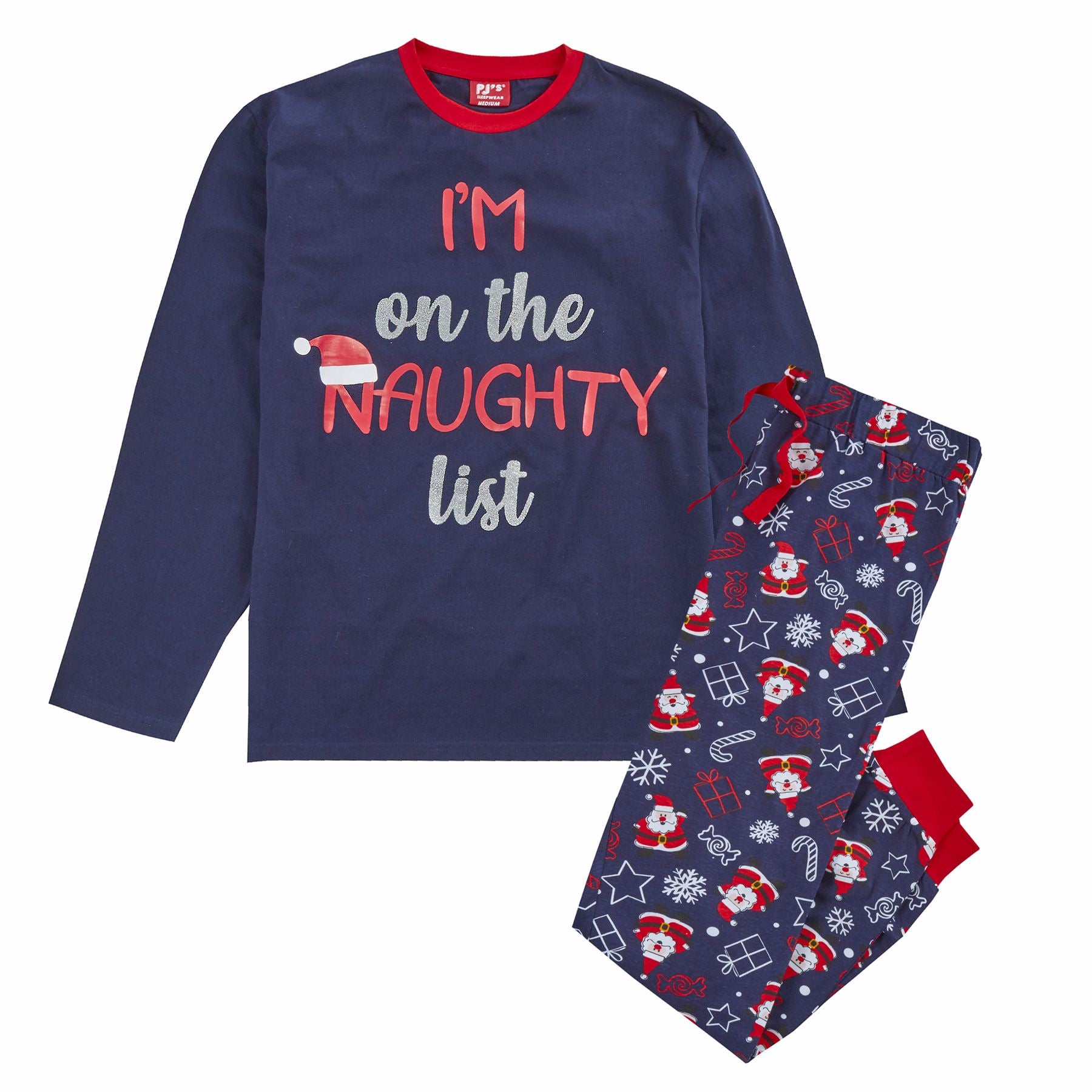 Family Matching Christmas Cotton Long Sleeve Pyjamas PJs His And Hers Pyjama Set