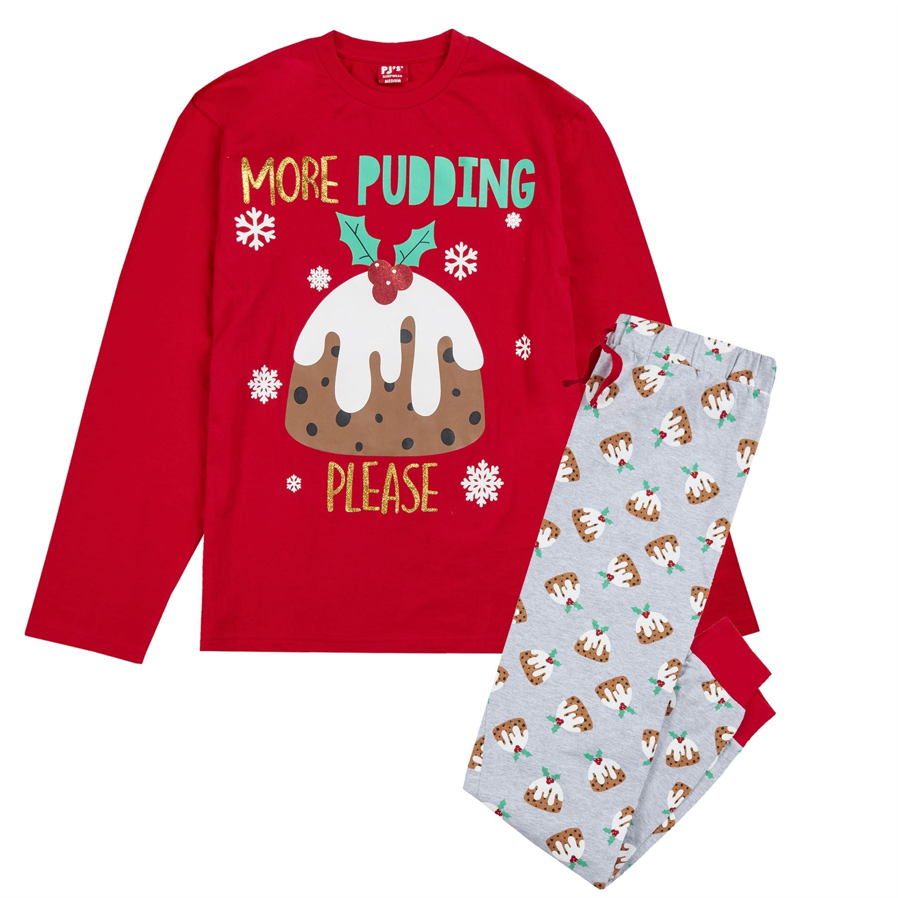 Family Matching Christmas Cotton Long Sleeve Pyjamas PJs His And Hers Pyjama Set