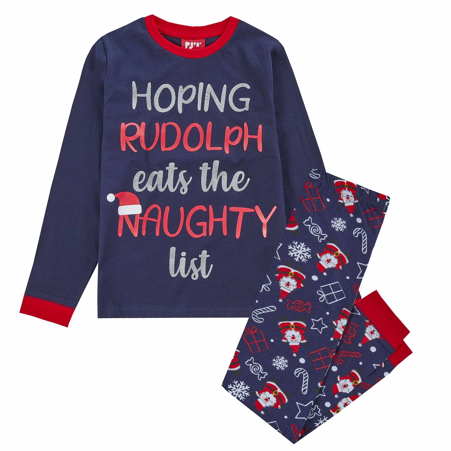 Family Matching Christmas Cotton Long Sleeve Pyjamas PJs His And Hers Pyjama Set