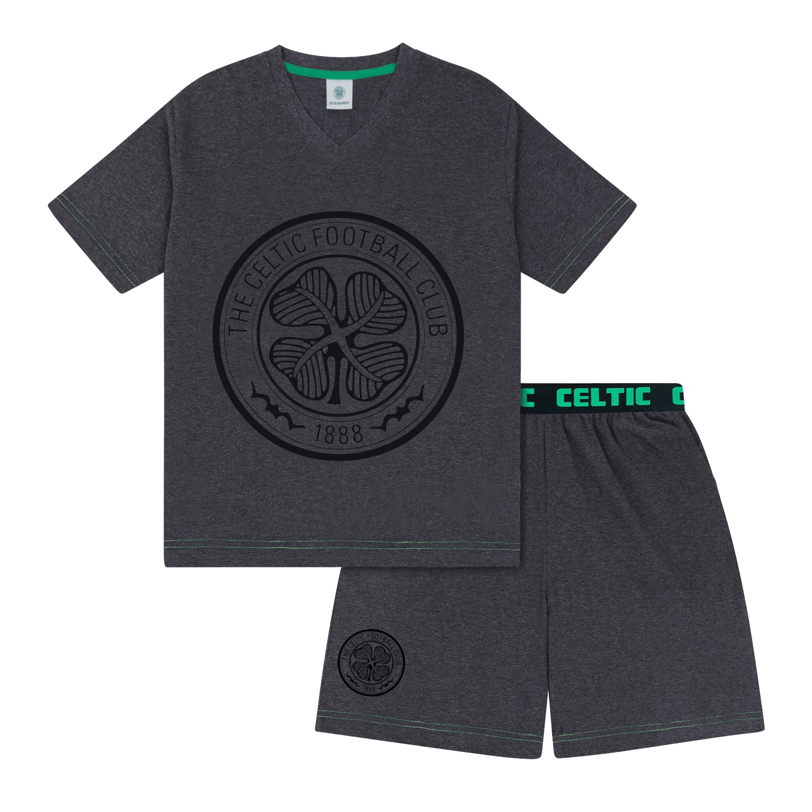 Celtic FC Mens Pyjamas Short Loungewear OFFICIAL Football Gift