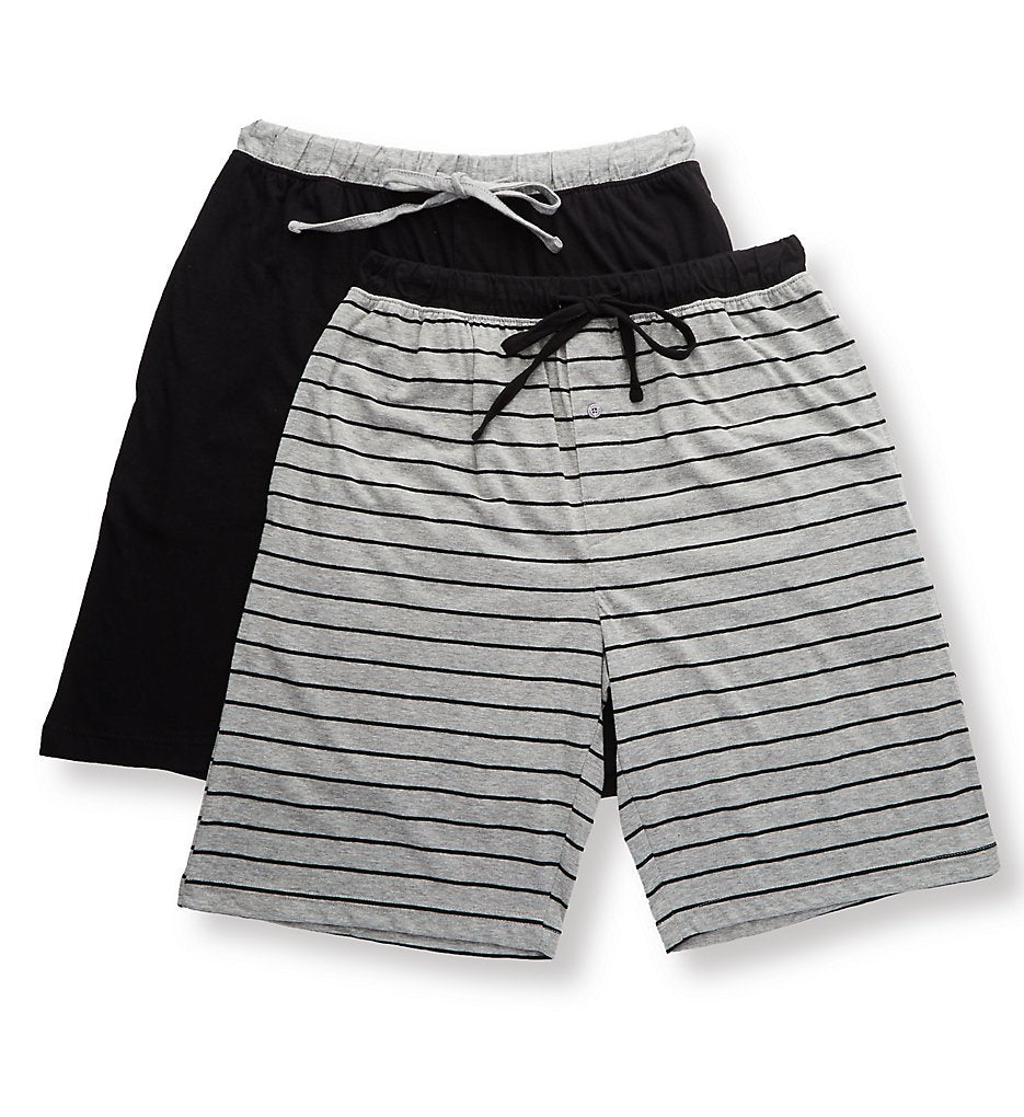 Hanes 4034BA Big Man Classic Cotton Blend Lounge Short - 2 Pack