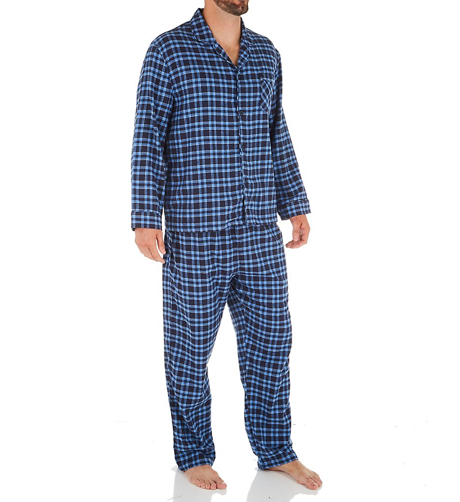 Hanes 4039 Plaid Flannel Pajama Set