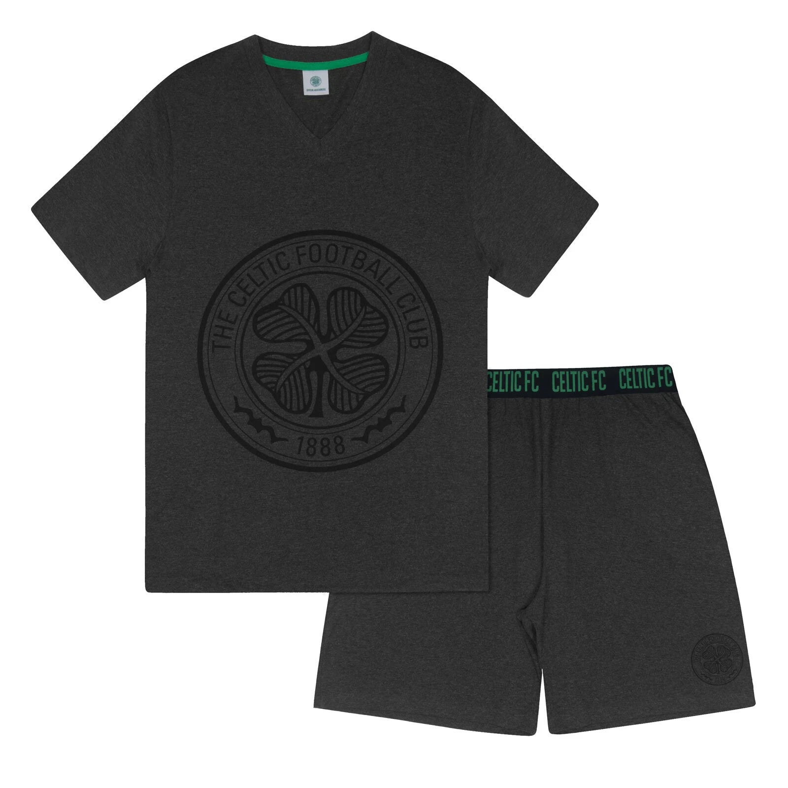 Celtic FC Mens Pyjamas Short Loungewear OFFICIAL Football Gift