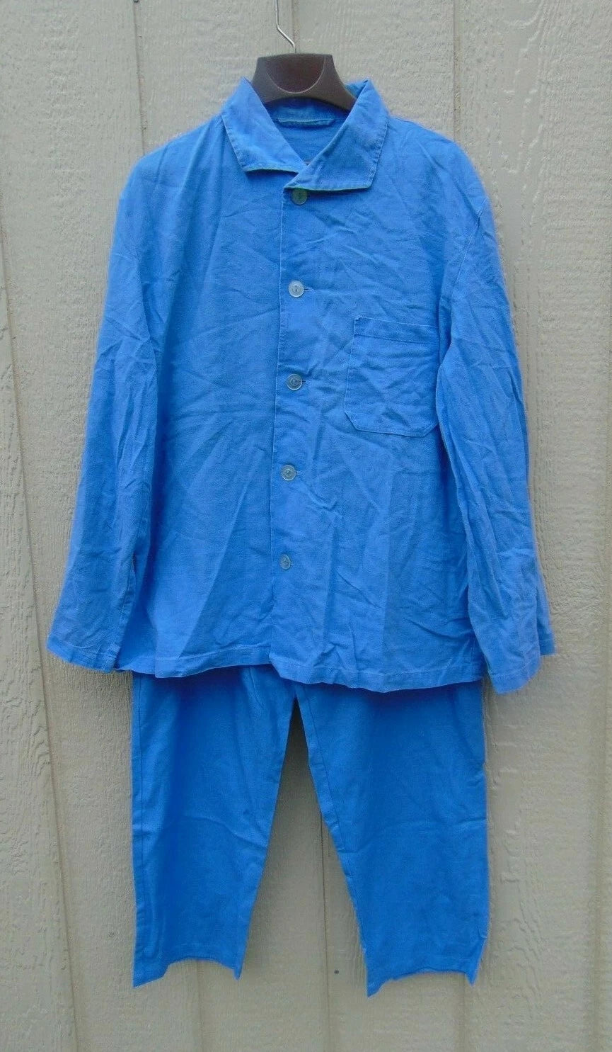 German military blue cotton pajama sets, very good used condition, free shipping