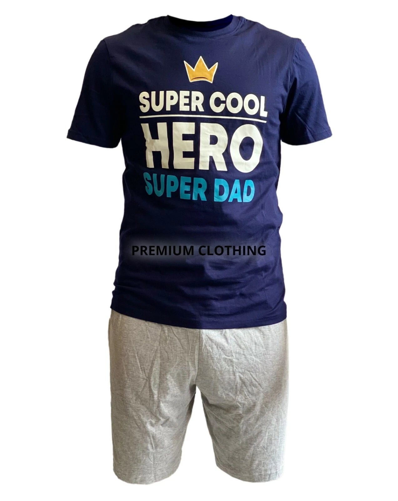 EX STORE Mens Shorty COTTON Pyjamas Shorts Sleeve Set Nightwear Pjs Loungewear