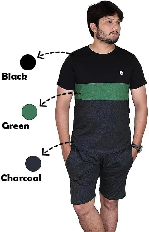 1-3PK Men's Short Pyjama Sets Men's Short PJs, Sleepwear Nightwear For Men