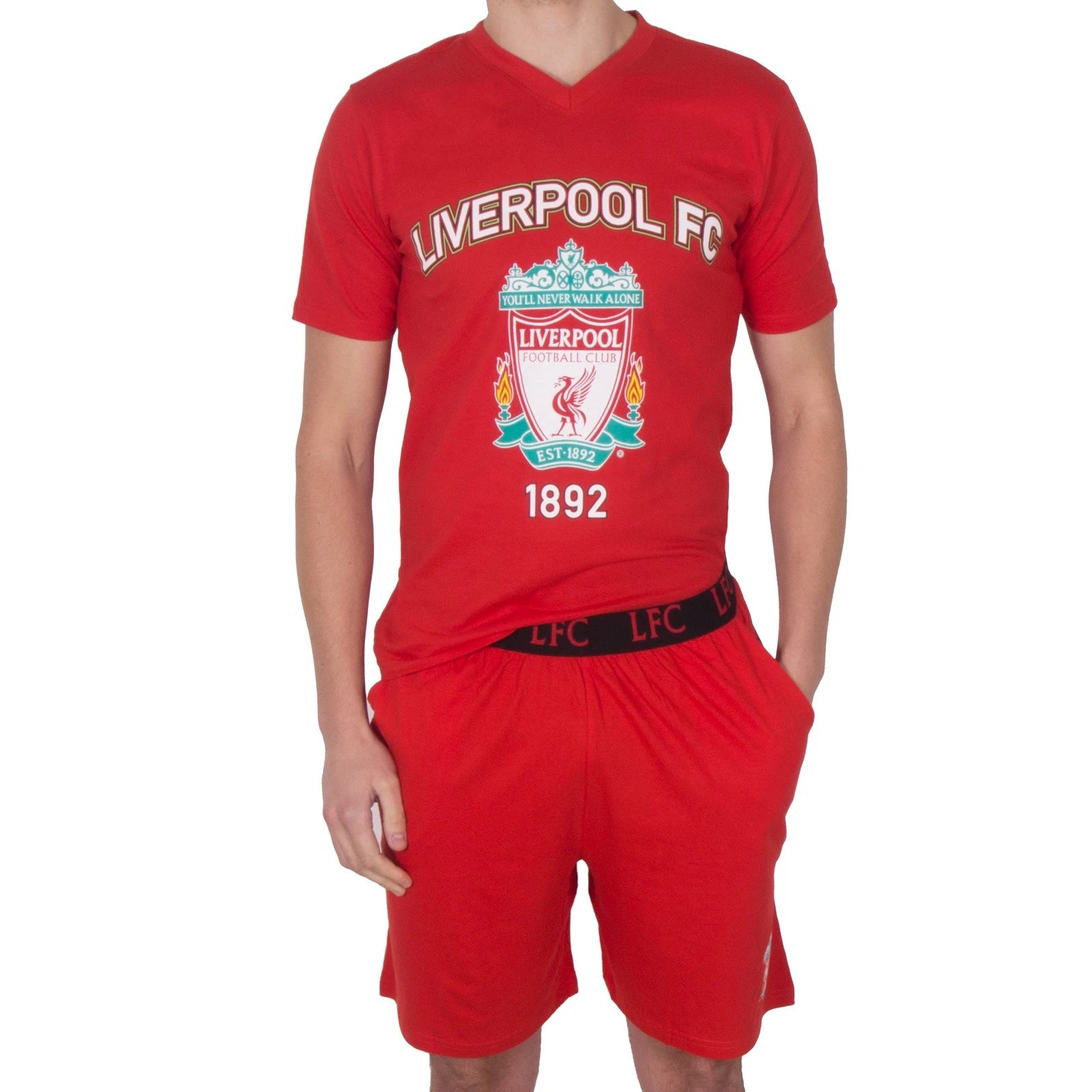 Liverpool FC Mens Pyjamas Short Loungewear OFFICIAL Football Gift