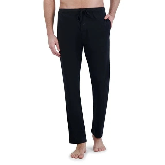 Hanes Men's Comfortsoft Jersey Short Sleeve Crew & Knit Pajama Pants Set: S-XL