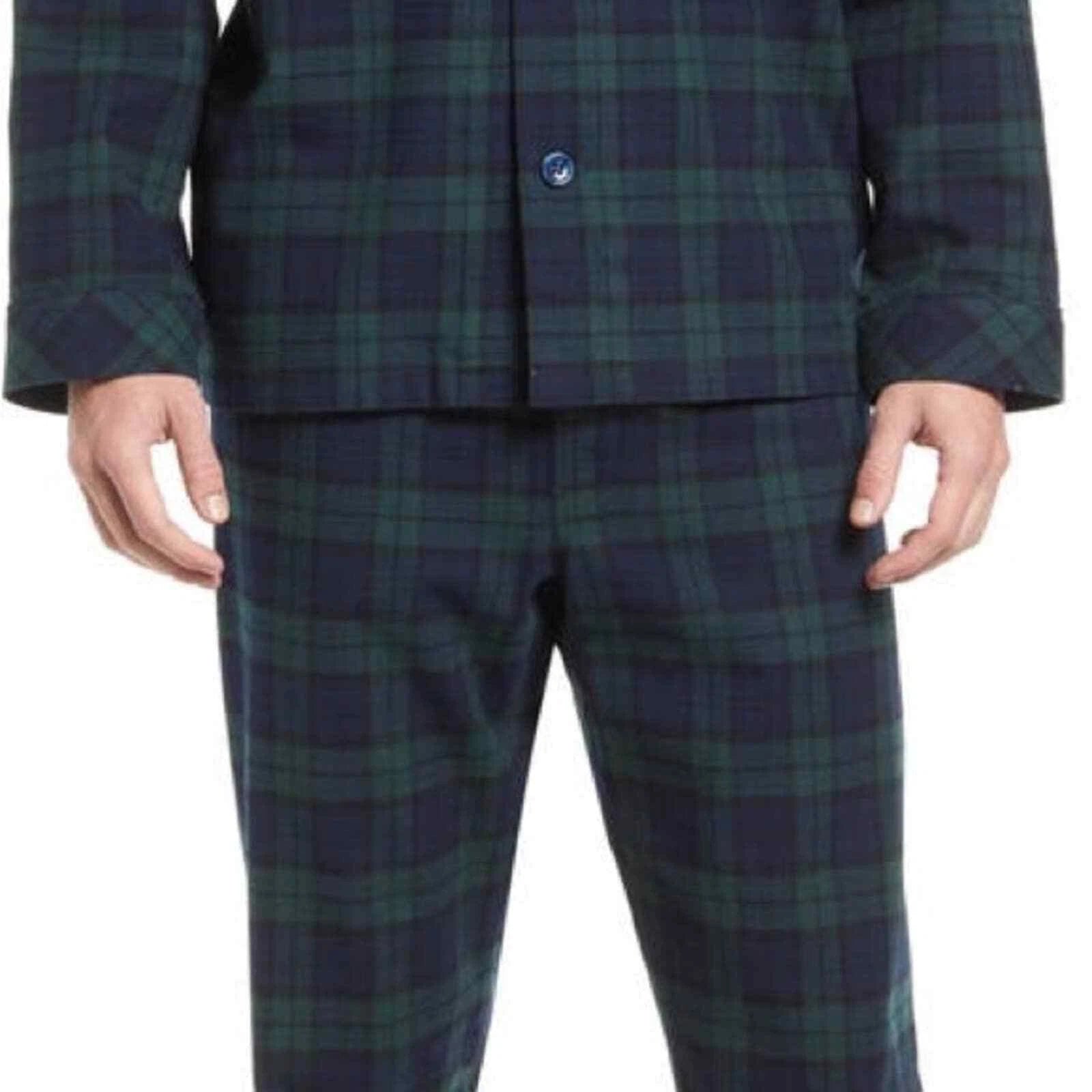 Majestic International 100% Cotton Plaid Pajama Set