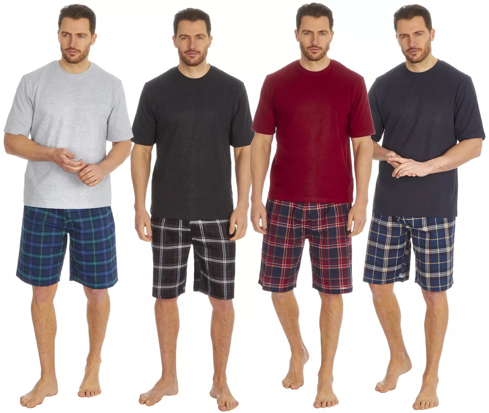 Cargo Bay Mens Cotton Blend Short Woven Lounge Set