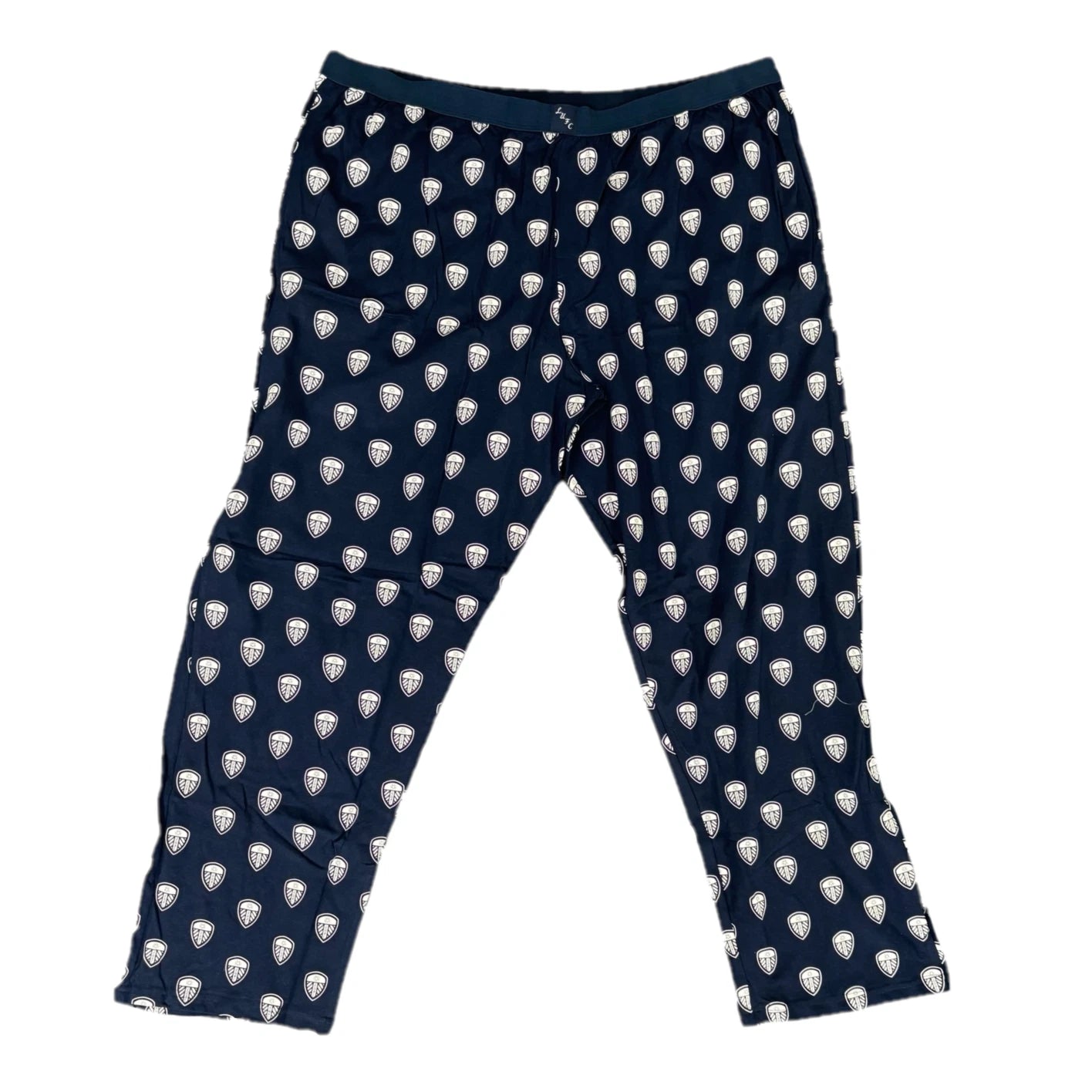 Leeds United Men's Pyjamas Football Crest Print Script Set - New