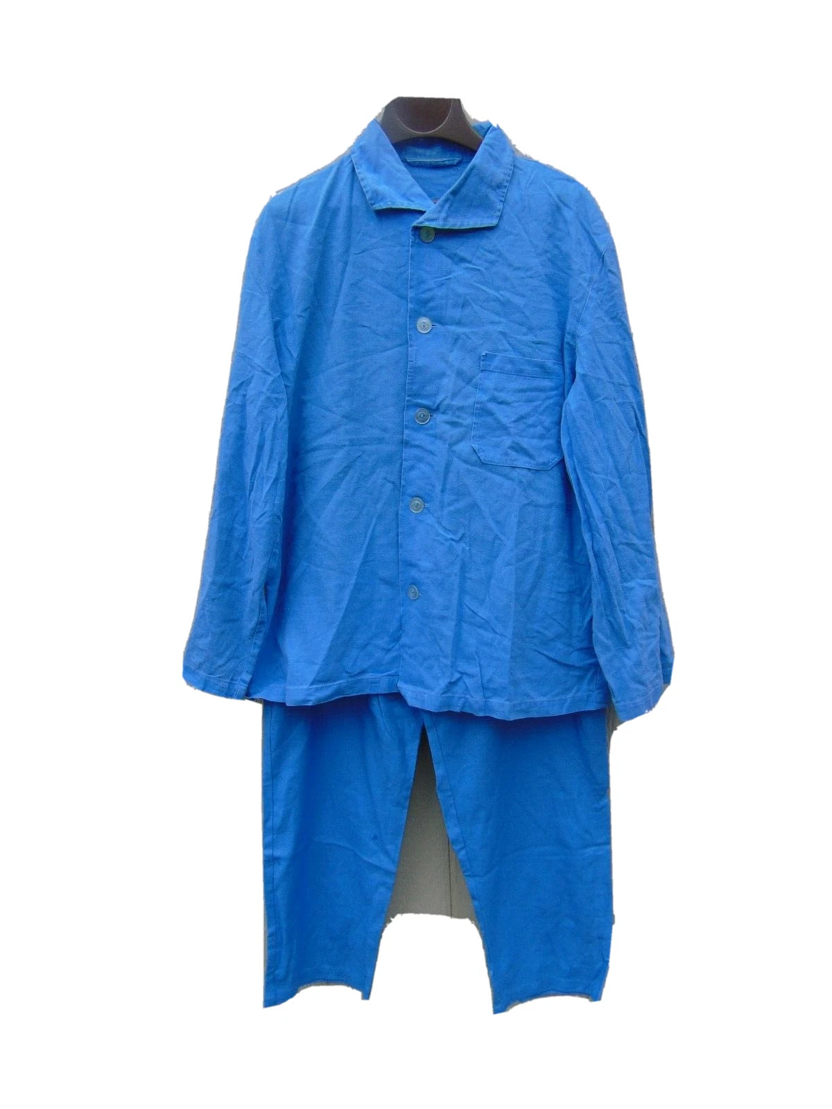 German military blue cotton pajama sets, very good used condition, free shipping