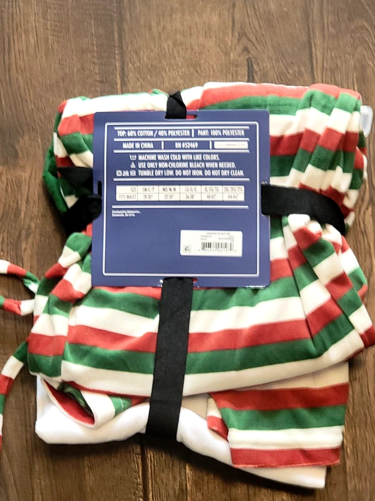 George Men's Sz Large Sleepwear Pajama 2pc Christmas Raglan Long Sleeve