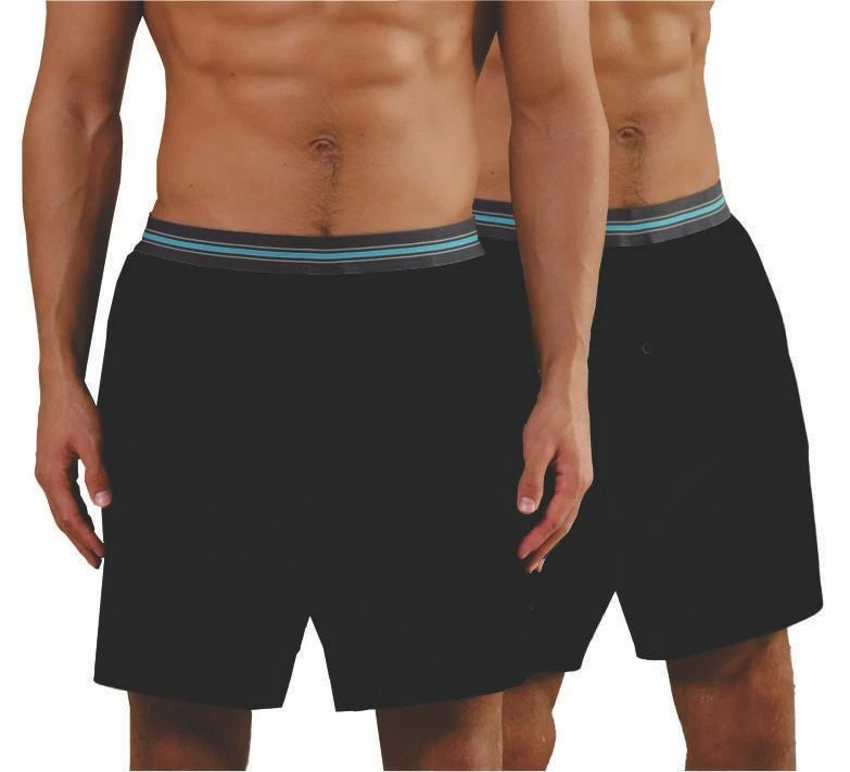2 pack Men’s Jersey, Elastic Waistband w. Pocket, Button Fly, Pajama Sleep Short
