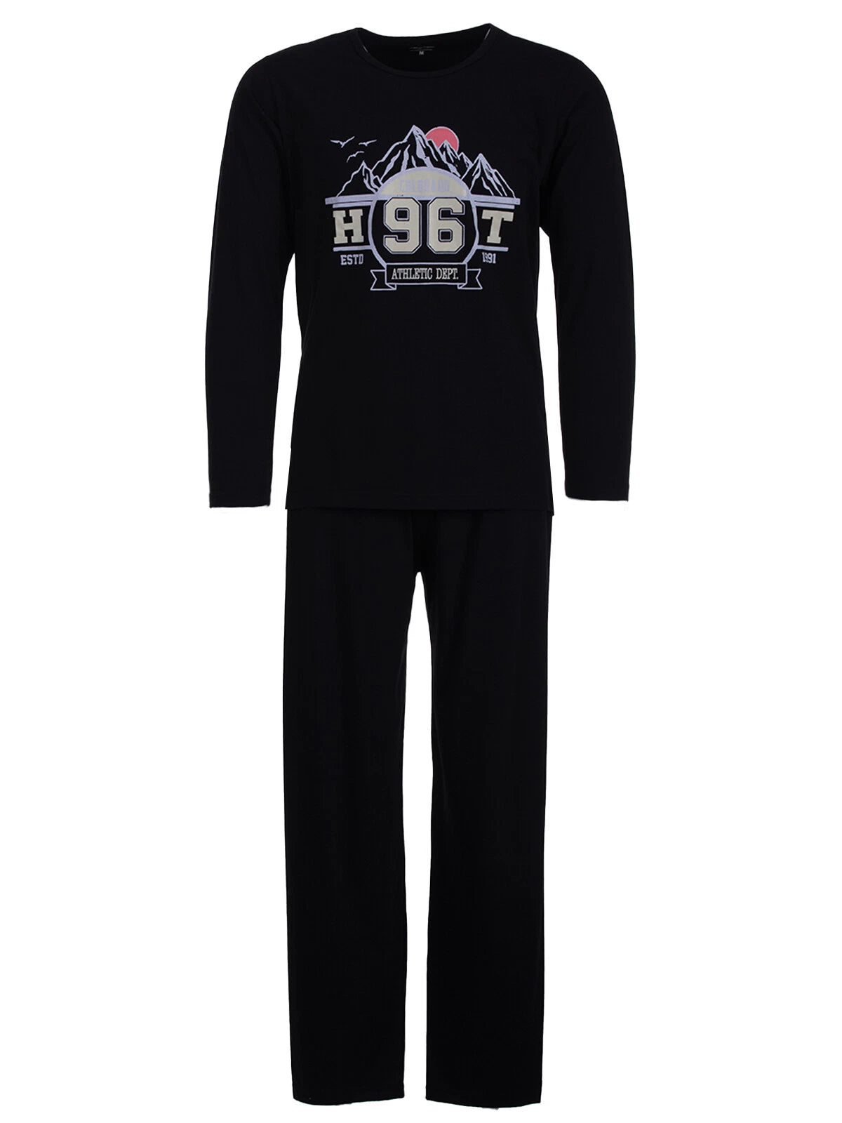 Henry Terre Men's Pajamas Colorado 96 Long Sleeve Sleepwear Set Cotton-