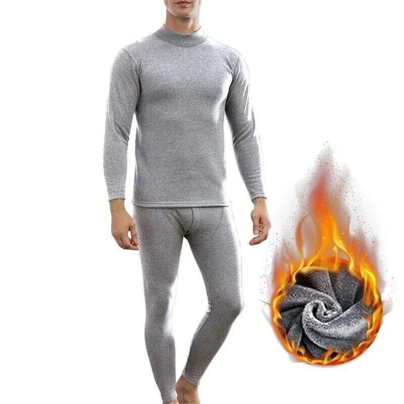 2023 Men's winter thick coral velvet pajamas, pants, long sleeves, two-piece set