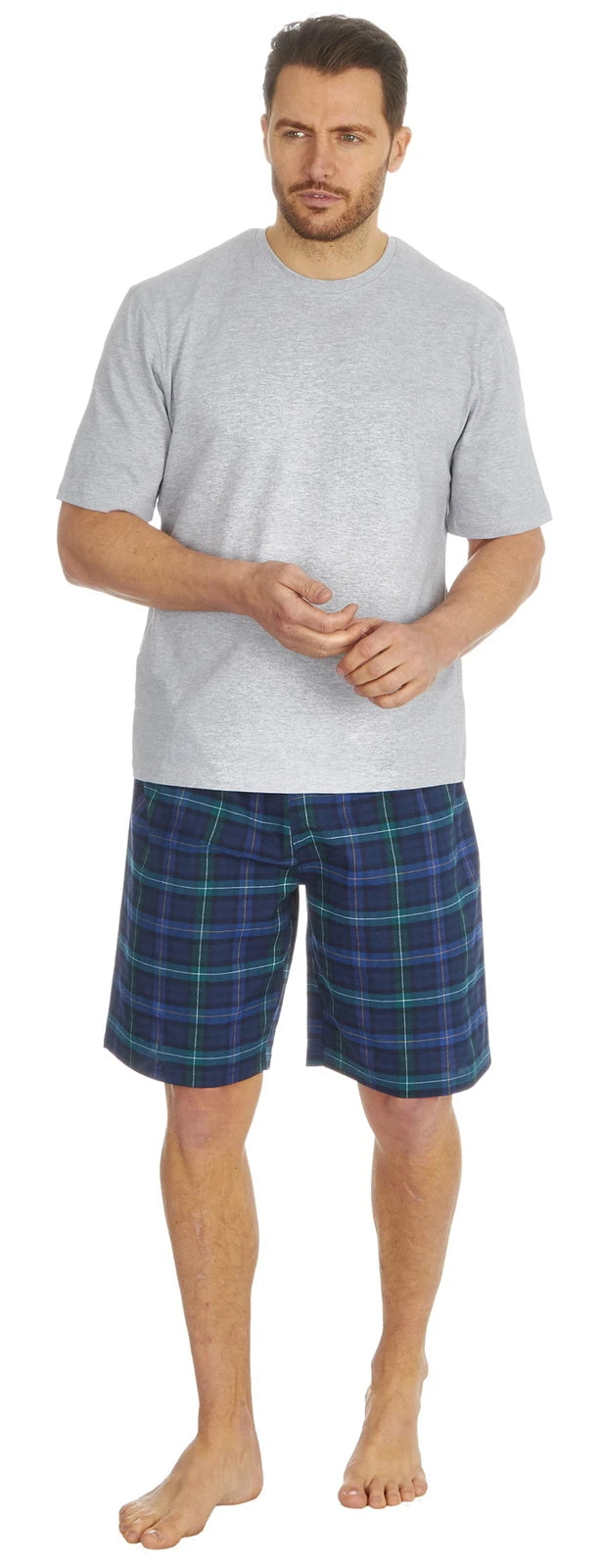 Cargo Bay Mens Cotton Blend Short Woven Lounge Set