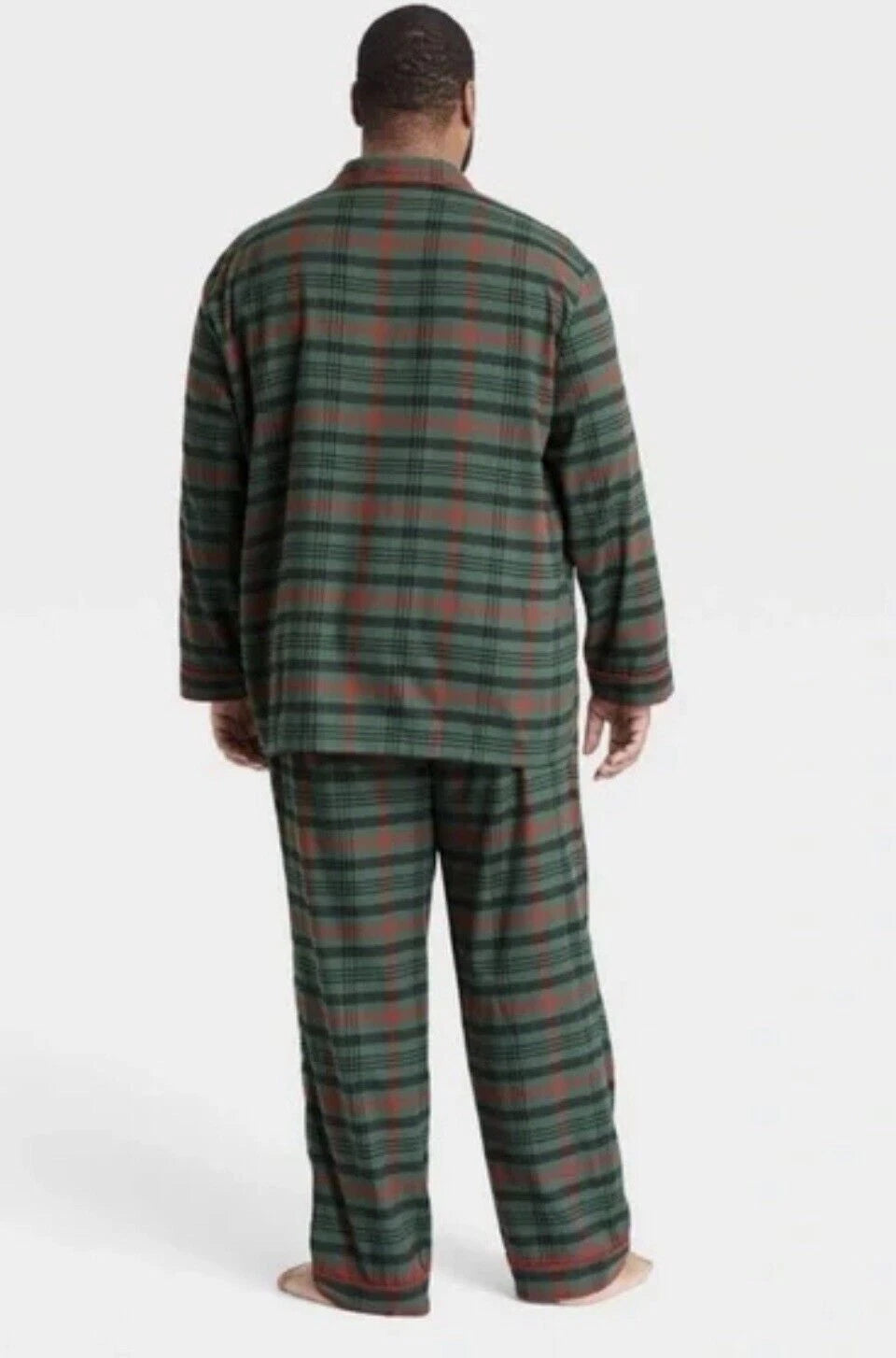Big Tall Mens Tartan Plaid Pajama Set Hearth Hand Christmas Cotton 3 4 5XL PICK!