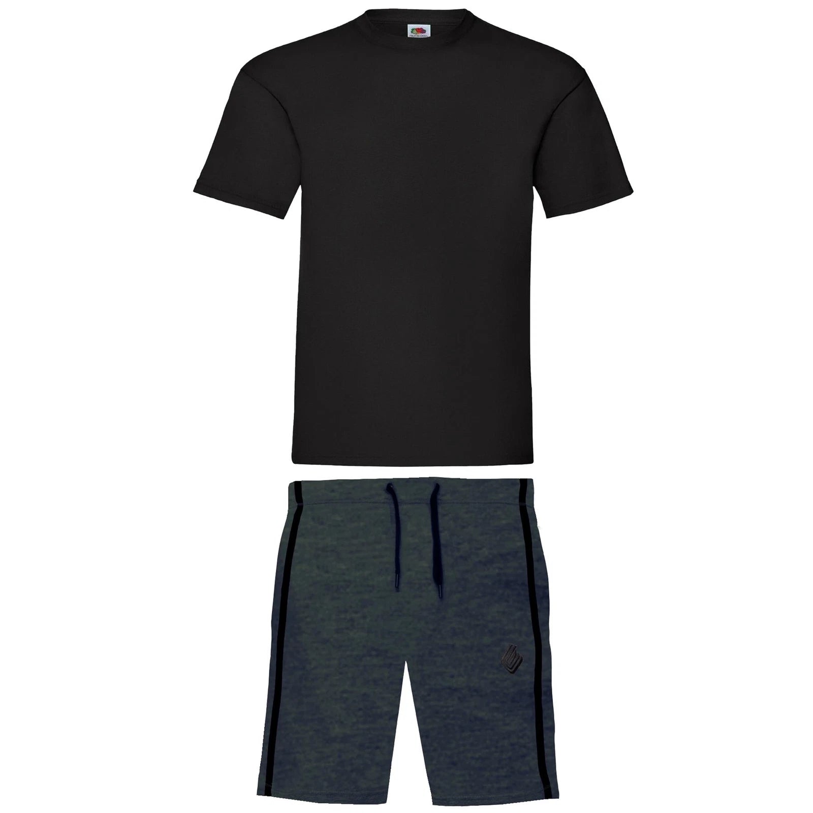 Enzo Mens Loungwear Set Short Sleeve T-Shirt Lounge Shorts Pyjama Suit S-2XL