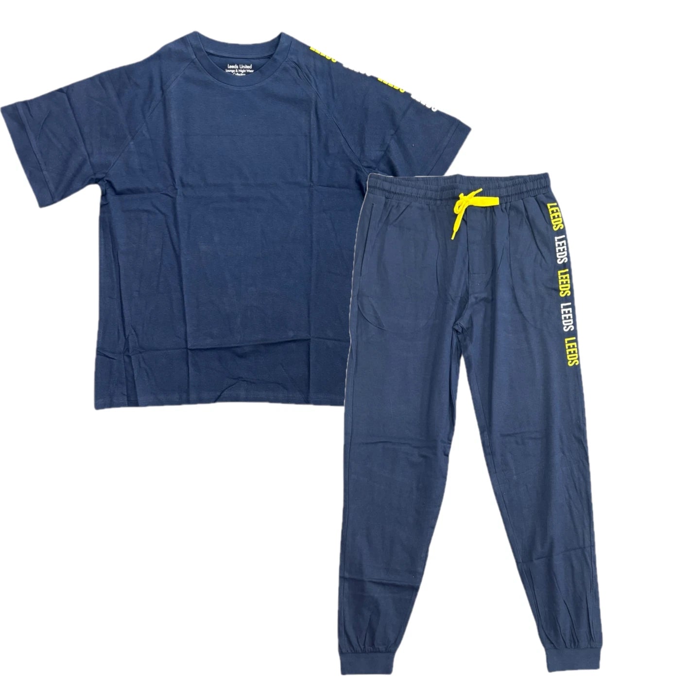 Leeds United Men's Pyjamas Football Chant PJ Set - New