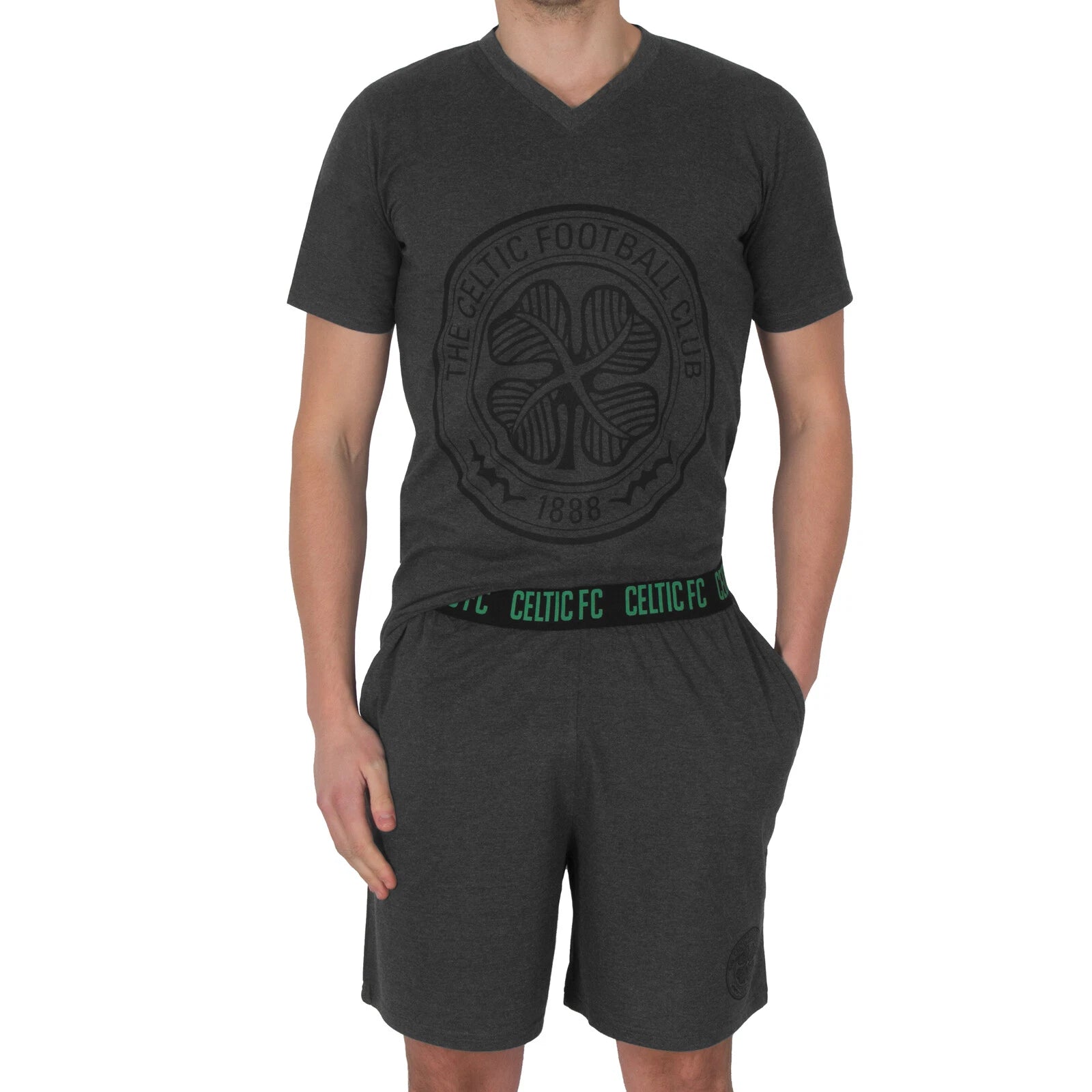 Celtic FC Mens Pyjamas Short Loungewear OFFICIAL Football Gift