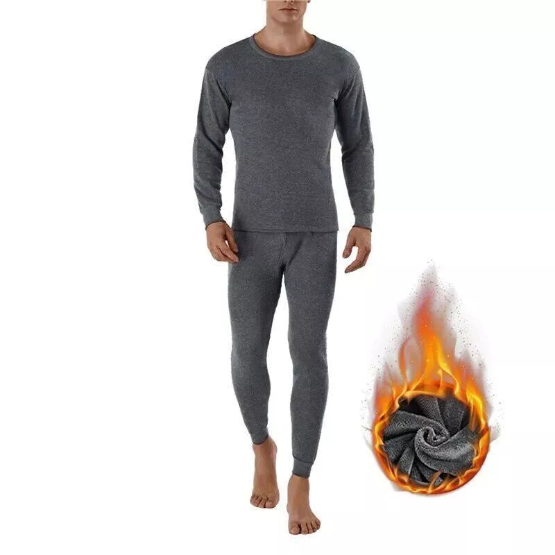 2023 Men's winter thick coral velvet pajamas, pants, long sleeves, two-piece set