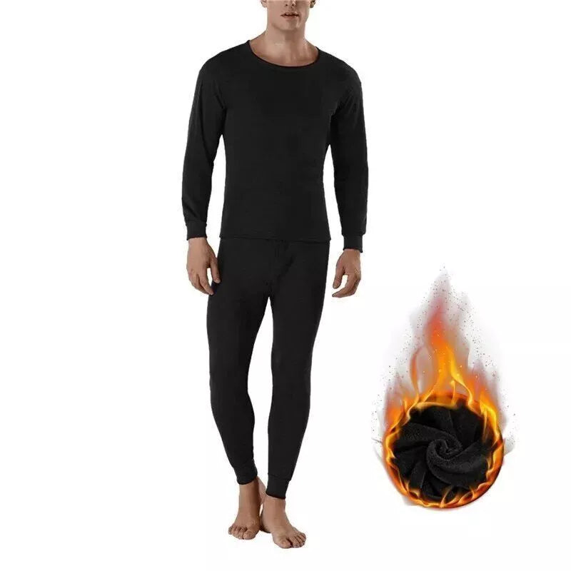 2023 Men's winter thick coral velvet pajamas, pants, long sleeves, two-piece set