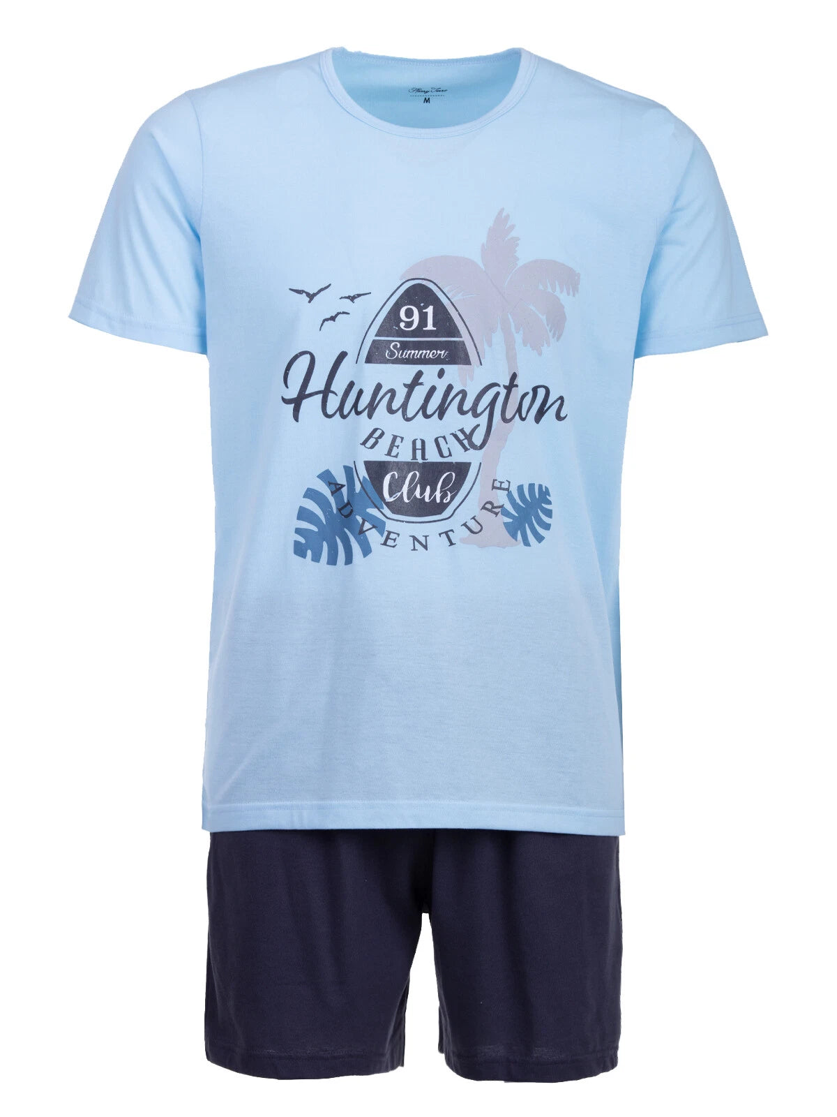 Henry Terre Mens Pyjamas Shorty Beach Set M-5XL Cotton-