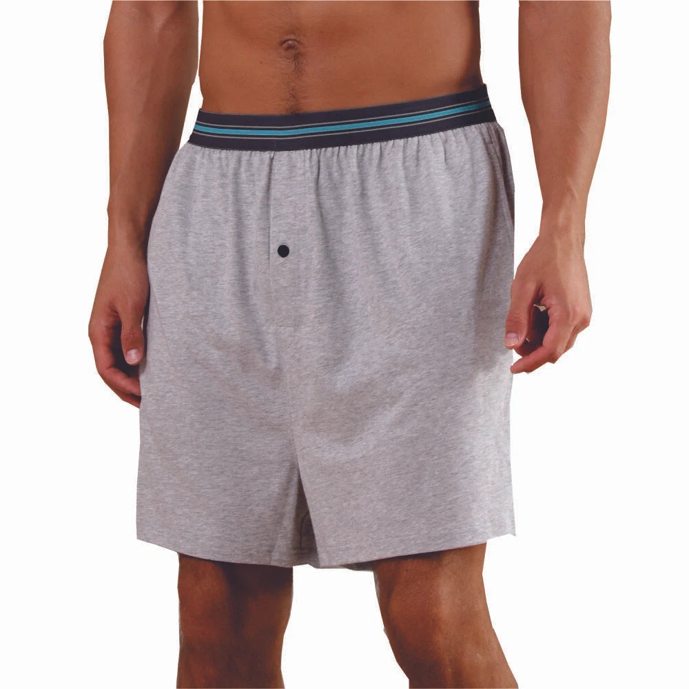 2 pack Men’s Jersey, Elastic Waistband w. Pocket, Button Fly, Pajama Sleep Short