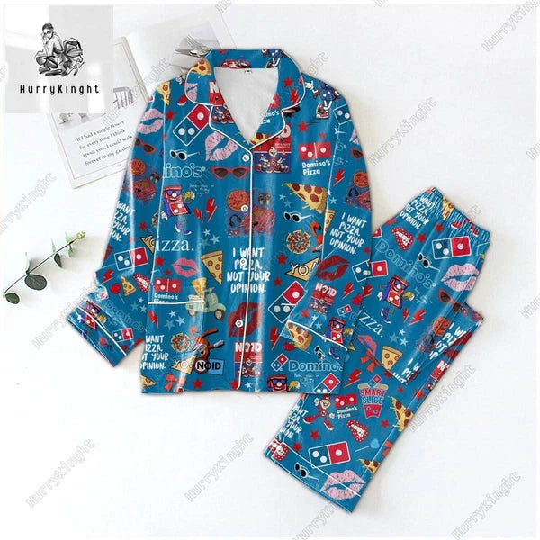 Domino Pizza Pajamas Set, Domino Pizza Pajama Set Women, Domino Pizza Pajamas