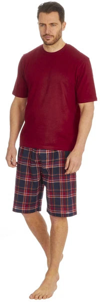 Cargo Bay Mens Cotton Blend Short Woven Lounge Set