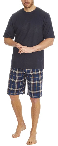 Cargo Bay Mens Cotton Blend Short Woven Lounge Set