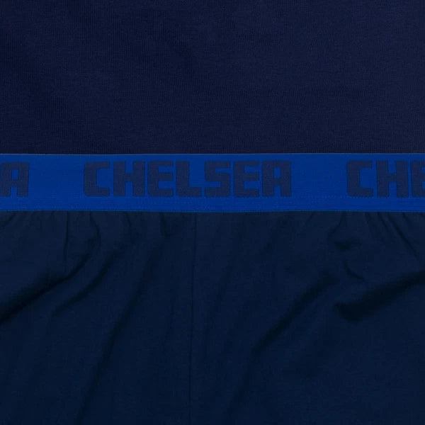 Chelsea Mens Pyjamas Long Premium Set OFFICIAL Football Gift