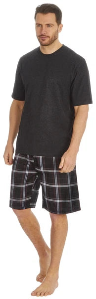 Cargo Bay Mens Cotton Blend Short Woven Lounge Set