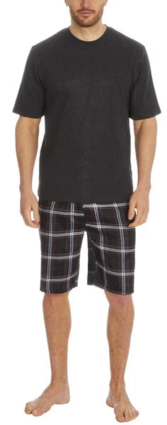 Cargo Bay Mens Cotton Blend Short Woven Lounge Set