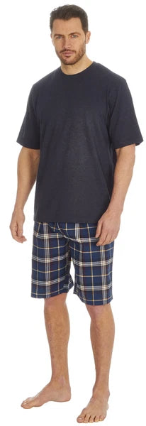 Cargo Bay Mens Cotton Blend Short Woven Lounge Set