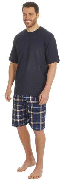 Cargo Bay Mens Cotton Blend Short Woven Lounge Set