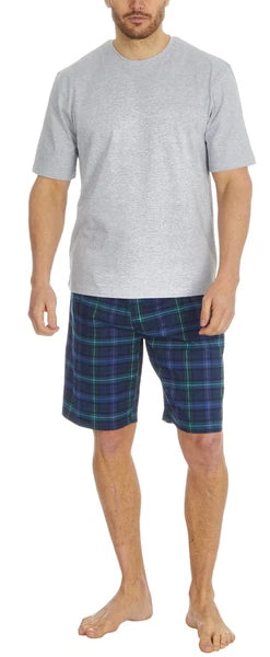 Cargo Bay Mens Cotton Blend Short Woven Lounge Set