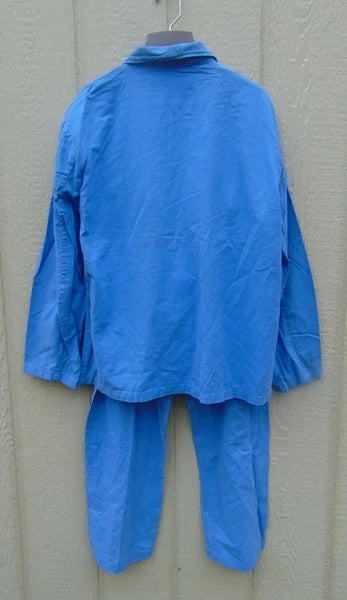 German military blue cotton pajama sets, very good used condition, free shipping