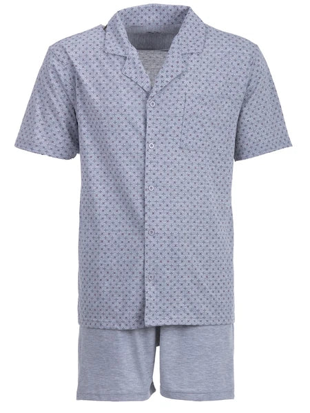 Henry Terre Mens Pyjamas Shorty Sleepwear Set M-5XL Cotton Mix-