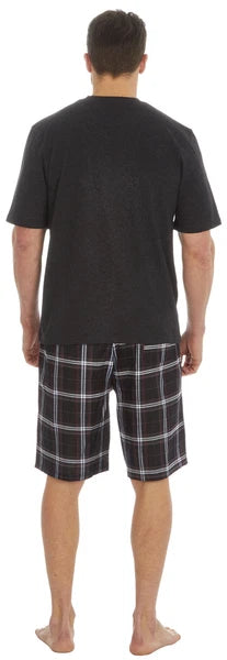 Cargo Bay Mens Cotton Blend Short Woven Lounge Set