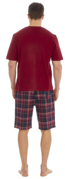 Cargo Bay Mens Cotton Blend Short Woven Lounge Set
