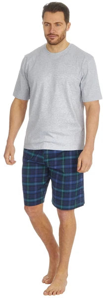 Cargo Bay Mens Cotton Blend Short Woven Lounge Set