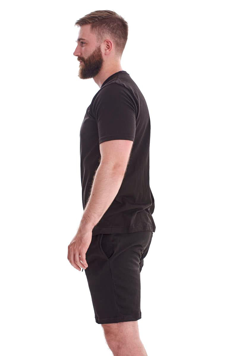 Mens Nightwear Set T Shirt and Shorts Two Piece Pyjamas Summer Sleep Lounge Wear