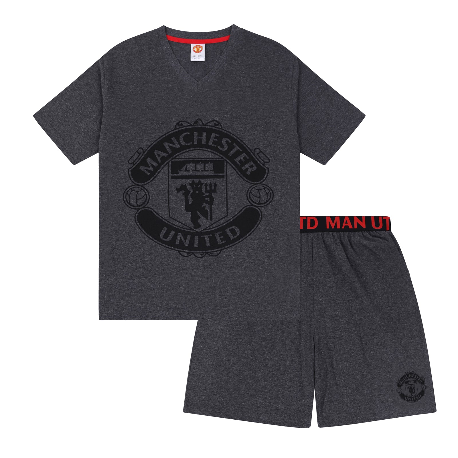 Manchester United Mens Pyjamas Short Loungewear OFFICIAL Football Gift