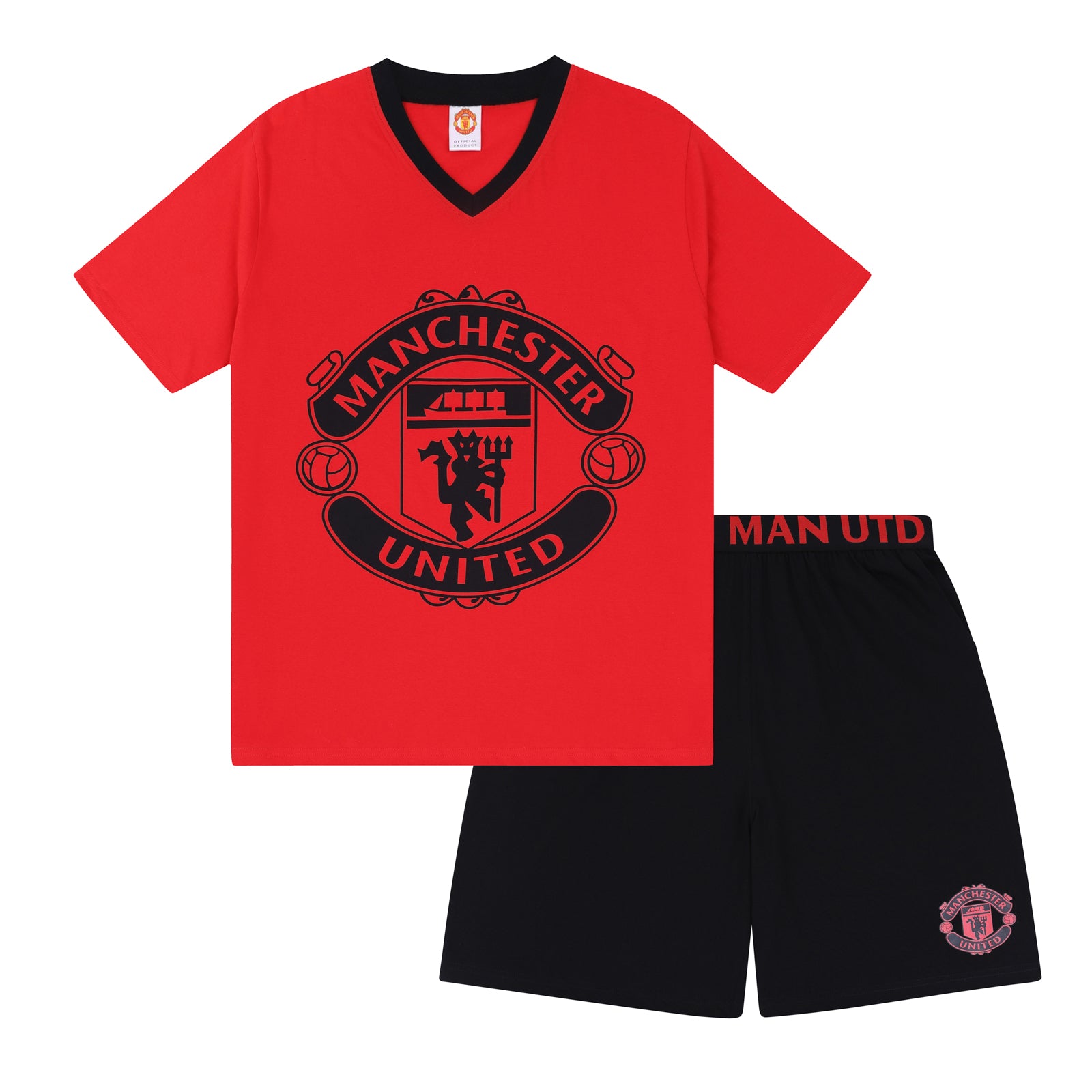 Manchester United Mens Pyjamas Short Loungewear OFFICIAL Football Gift