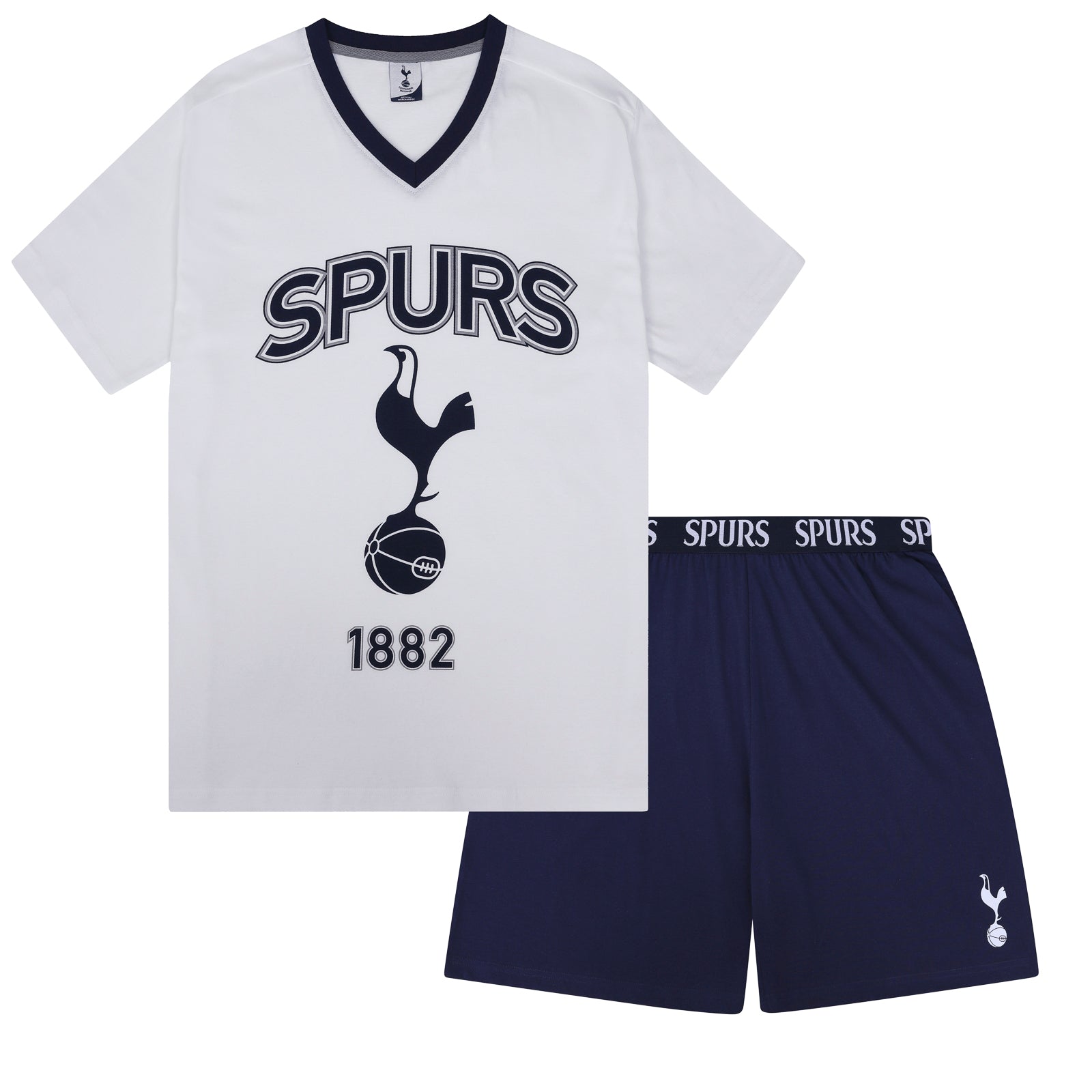 Tottenham Hotspur Mens Pyjamas Short Loungewear OFFICIAL Football Gift